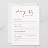 CORIANDER Rust Boho Prayers for Baby Card Kaart (Voorkant)
