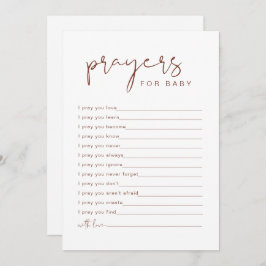 CORIANDER Rust Boho Prayers for Baby Card Kaart