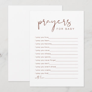 CORIANDER Rust Boho Prayers for Baby Card Kaart