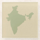 Coriander Spice Moods India Glazen Onderzetter (Voorkant)