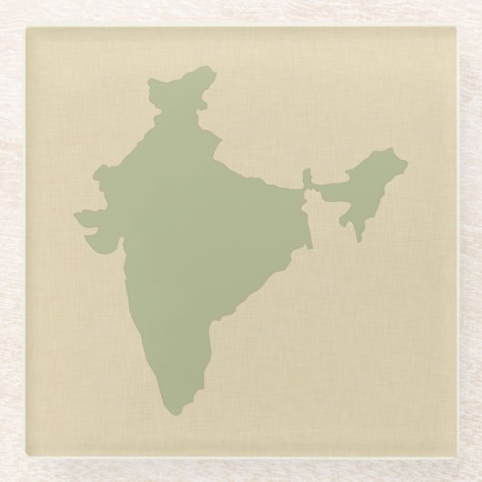 Coriander Spice Moods India Glazen Onderzetter (Voorkant)