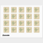 Coriander Spice Moods India Vierkante Sticker (Vel)
