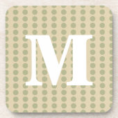 Coriander Spice Moods Stippen met monogram Bier Onderzetter (Voorkant)