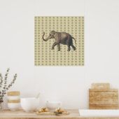 Coriander Spice Moods Stippen met olifant Poster (Keuken)