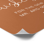 CORIANDER Terracotta Boho Advies & Wensen Bord Poster (Hoek)