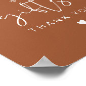 CORIANDER Terracotta Boho Cards & Gifts Sign Poster (Hoek)