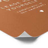 CORIANDER Terracotta-dames Bathroom Toiletry Poster (Hoek)