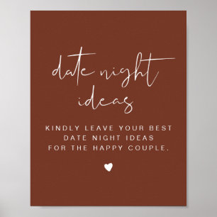 CORIANDER Terracotta Date Night Card Poster