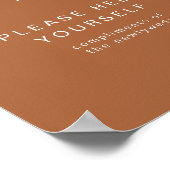 CORIANDER Terracotta Gents Bathroom Toiletry Poster (Hoek)