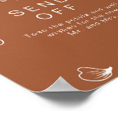 CORIANDER Terracotta Wedding Petal Toss Poster (Hoek)
