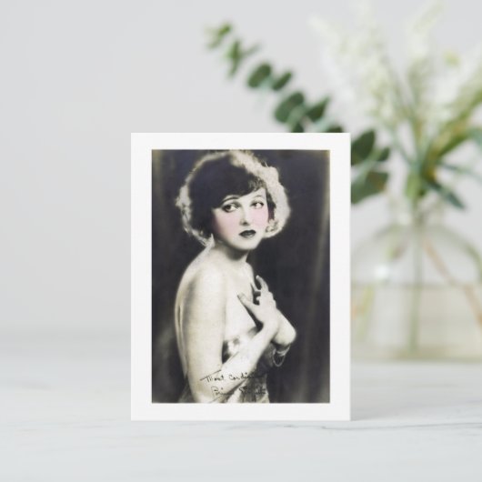 Corinne Griffith Silent Era Film Star Briefkaart (Staand voorkant)
