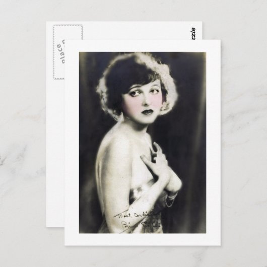 Corinne Griffith Silent Era Film Star Briefkaart (Voorkant / Achterkant)