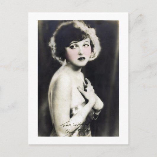 Corinne Griffith Silent Era Film Star Briefkaart (Voorkant)