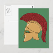 Corinthian Helmet Briefkaart (Voorkant / Achterkant)