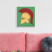 Corinthian Helmet Canvas Afdruk (Insitu (Woonkamer))