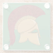 Corinthian Helmet Glass Onderzetter (Achterkant)