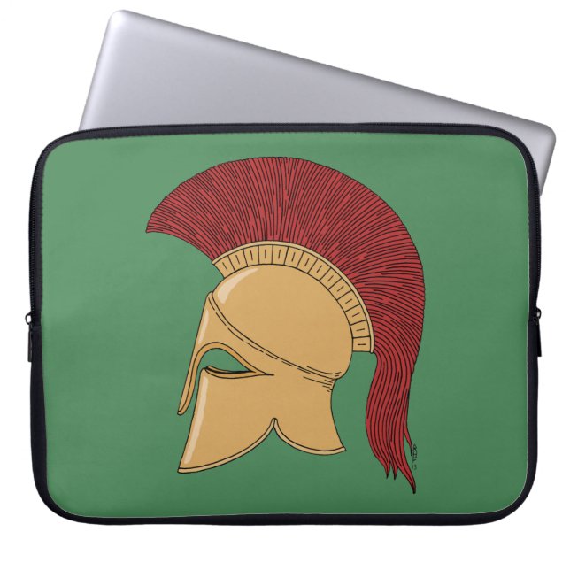 Corinthian Helmet Laptop Sleeve (Voorkant)