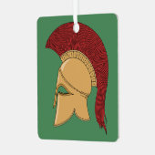 Corinthian Helmet Metalen Ornament (Voorkant links)