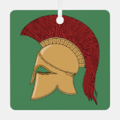 Corinthian Helmet Metalen Ornament (Voorkant)