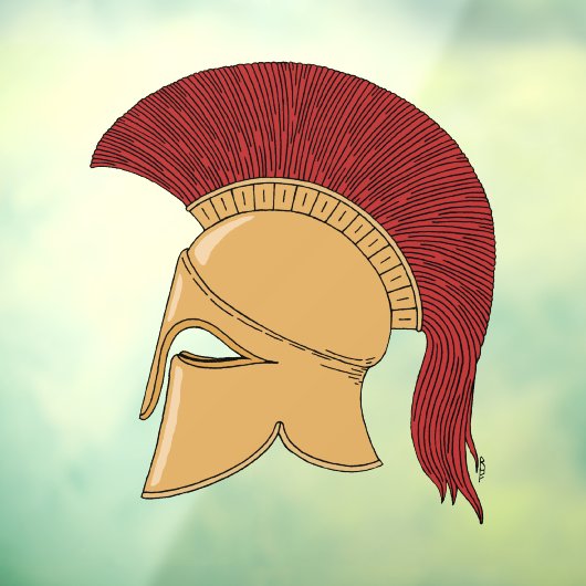 Corinthian Helmet Raamsticker (Vel 3)