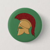 Corinthian Helmet Ronde Button 5,7 Cm (Voorkant)