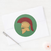 Corinthian Helmet Ronde Sticker (Envelop)
