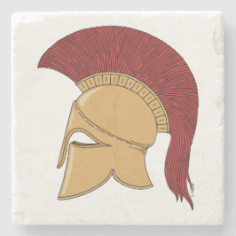 Corinthian Helmet Stenen Onderzetter