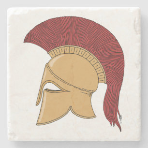 Corinthian Helmet Stenen Onderzetter