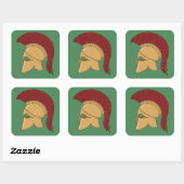 Corinthian Helmet Vierkante Sticker (Vel)