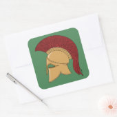 Corinthian Helmet Vierkante Sticker (Envelop)