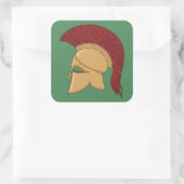 Corinthian Helmet Vierkante Sticker (Tas)