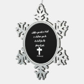 Corinthians 10:31 tin sneeuwvlok ornament (Rechts)