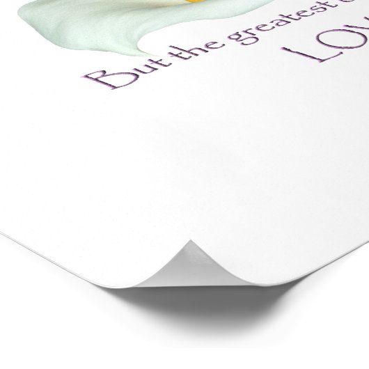 Corinthians 13:13 Faith Hope Love Poster (Hoek)