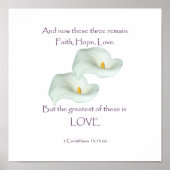 Corinthians 13:13 Faith Hope Love Poster (Voorkant)