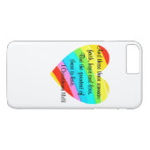 CORINTHIANS 13:13 RAINBOW HEART ONTWERP Case-Mate iPhone CASE (Achterkant (Horizontaal))
