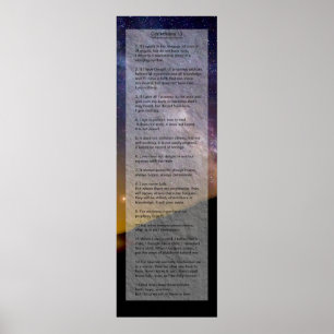 Corinthians 13 Afdrukken Poster