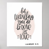 Corinthians 16:14 Bijbelverf Poster (Voorkant)