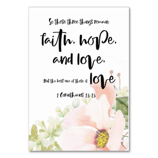 Corinthians Bijbelverse Kaart (Voorkant)