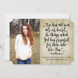 Corinthians Christelijk Bijbelverse-foto-Afstudere Kaart