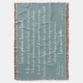 Corinthians, Love is Patient (voeg namen en datum  Deken (Voorkant Verticaal)