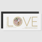 Corinthians Verse Love Photo Weddenschap Save the  Magnetische Uitnodiging (Voorkant / Achterkant)