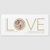 Corinthians Verse Love Photo Weddenschap Save the  Magnetische Uitnodiging (Voorkant)