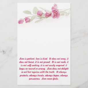 Corinthians Verse Stationery Briefpapier