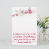 Corinthians Verse Stationery Briefpapier (Staand voorkant)