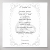 Corinthians Wedding Verse Poster (Voorkant)