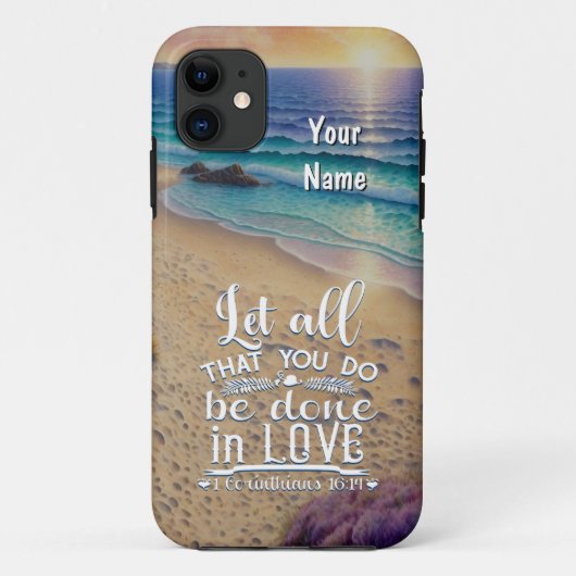 Corinthiërs 16-14 Liefde Case-Mate iPhone Case (Achterkant)