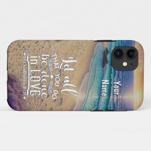 Corinthiërs 16-14 Liefde Case-Mate iPhone Case (Achterkant (horizontaal))