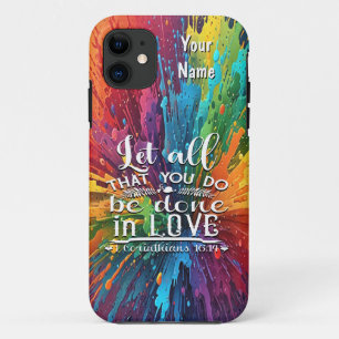 Corinthiërs 16-14 Liefde Case-Mate iPhone Case