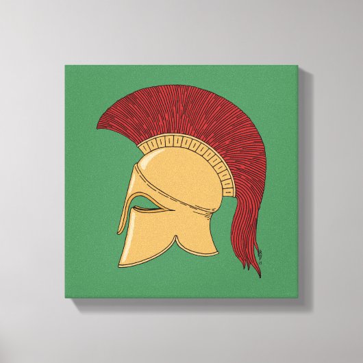 Corinthische helm canvas afdruk (Voorkant)