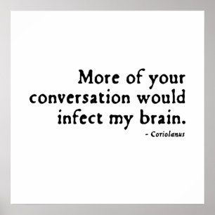Coriolanus Insult (16eC versie) Poster